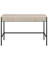 Abraham + Ivy Nolan 48in Rectangular Writing Desk In Brown