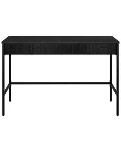Abraham + Ivy Nolan 48in Rectangular Writing Desk In Black