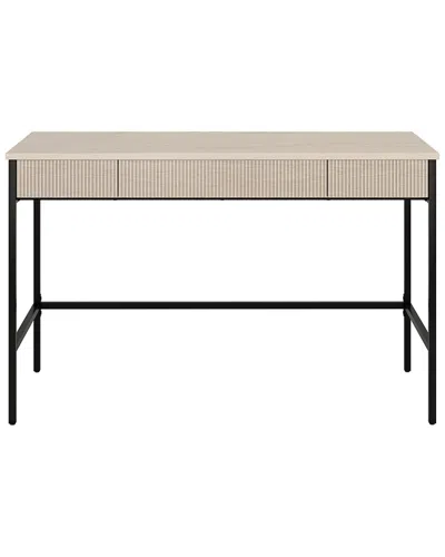 Abraham + Ivy Nolan 48in Rectangular Writing Desk In Neutral