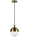 Abraham + Ivy Orb Small Pendant Light In Brown