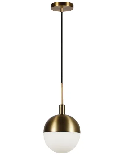 Abraham + Ivy Orb Small Pendant Light In Brass