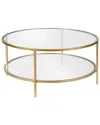 Abraham + Ivy Orwell Coffee Table In Gold