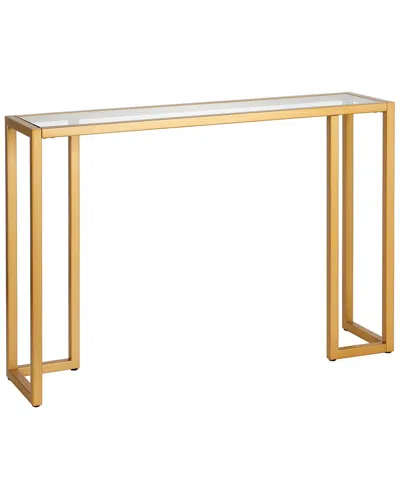 Abraham + Ivy Oscar 42in Rectangular Console Table In Gold