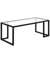 Abraham + Ivy Oscar 45in Rectangular Coffee Table In Black