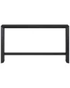 Abraham + Ivy Osman 55in Rectangular Console Table In Black