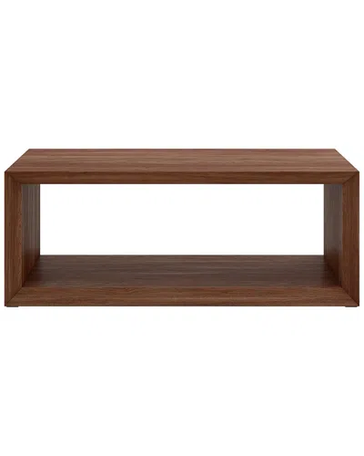 Abraham + Ivy Osmond 48in Rectangular Coffee Table In Brown