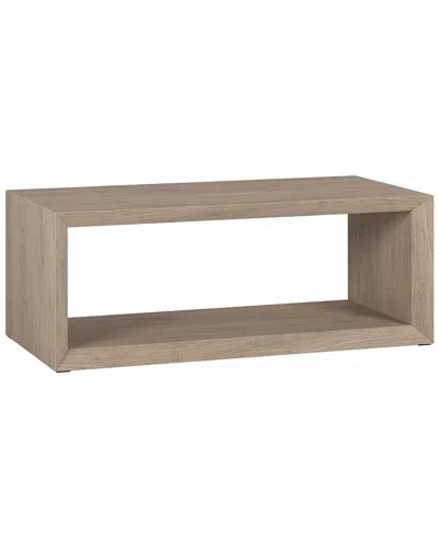 Abraham + Ivy Osmond 48in Wide Rectangular Coffee Table In Neutral