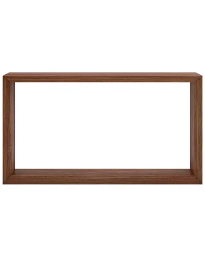 Abraham + Ivy Osmond 55in Rectangular Console Table In Brown