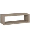 Abraham + Ivy Osmond 58in Wide Rectangular Coffee Table In Brown