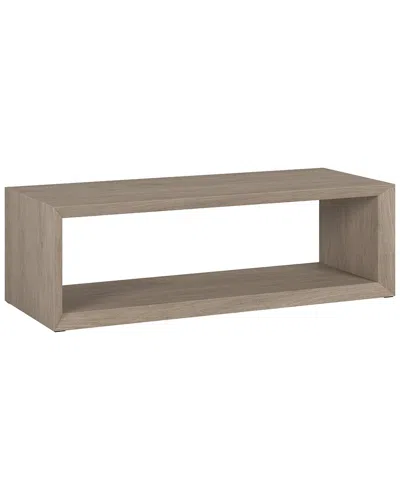 Abraham + Ivy Osmond 58in Wide Rectangular Coffee Table In Brown