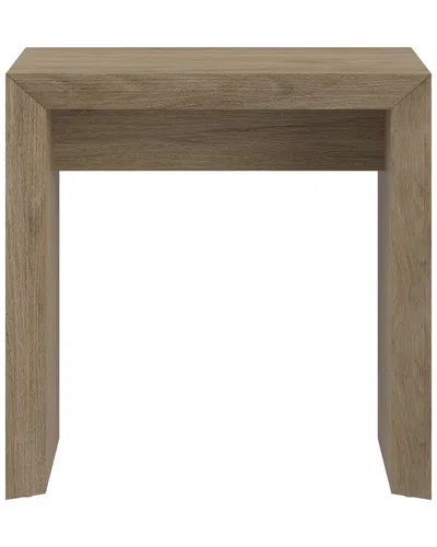 Abraham + Ivy Oswin 22in Rectangular Side Table In Brown