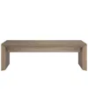 Abraham + Ivy Oswin 48in Rectangular Coffee Table In Neutral