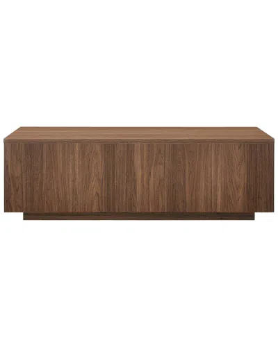 Abraham + Ivy Paxton 48in Rectangular Coffee Table In Brown
