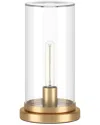 Abraham + Ivy Perabo 13in Uplight Mini Lamp With Glass Shade
