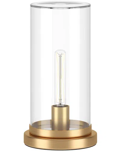 Abraham + Ivy Perabo 13in Uplight Mini Lamp With Glass Shade In Gold
