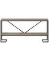 Abraham + Ivy Phoebe 64in Rectangular Console Table In Brown