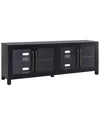 Abraham + Ivy Quincy Rectangular Tv Stand For Tvs Up To 80in In Black