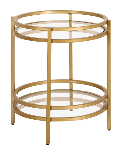 Abraham + Ivy Robillard Brass Side Table In Gold