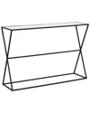 Abraham + Ivy Sabrina 45in Rectangular Console Table In Black