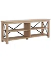 Abraham + Ivy Sawyer 62in White Oak Tv Stand In Brown