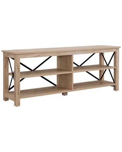 Abraham + Ivy Sawyer 62in White Oak Tv Stand In Brown