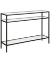 Abraham + Ivy Siviline Blackened Bronze Console Table In Black