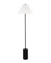 Abraham + Ivy Somerset Blackened Bronze Floor Lamp With Empire Shade In Black