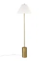 Abraham + Ivy Somerset Brass Finish Floor Lamp With Empire Shade In Gold