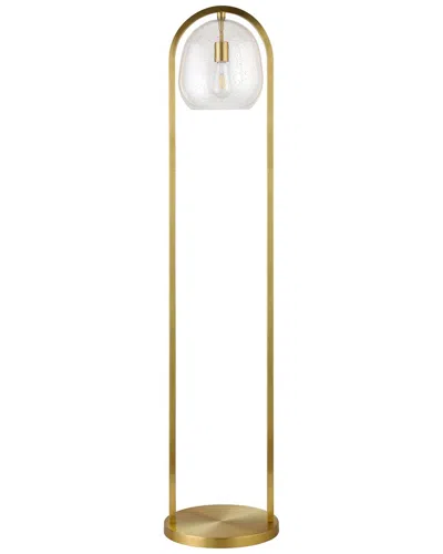 Abraham + Ivy Sydney 64in Floor Lamp With Seeded Glass Shade In Gold