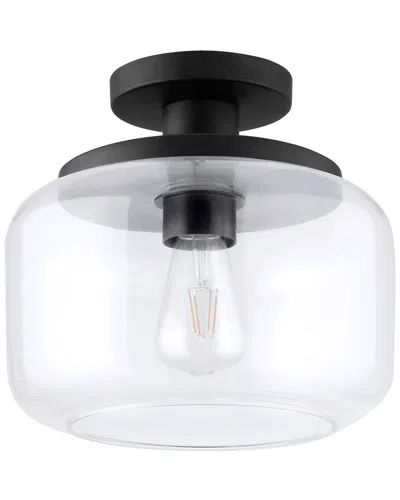 ABRAHAM + IVY ABRAHAM + IVY TATUM 11 WIDE SEMI FLUSH MOUNT WITH GLASS SHADE
