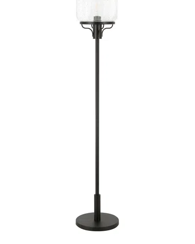 ABRAHAM + IVY ABRAHAM + IVY TATUM BLACKENED BRONZE GLOBE & STEM FLOOR LAMP