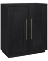 Abraham + Ivy Tillman 28 Wide Rectangular Accent Cabinet In Black