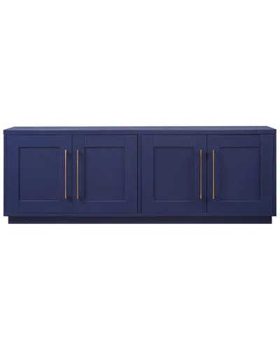 Abraham + Ivy Tillman Rectangular Stand For Tvs Up To 75in In Blue