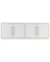 Abraham + Ivy Tillman Rectangular Stand For Tvs Up To 80in In White