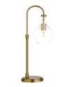 Abraham + Ivy Verona Brushed Brass Arc Task Lamp In Gold