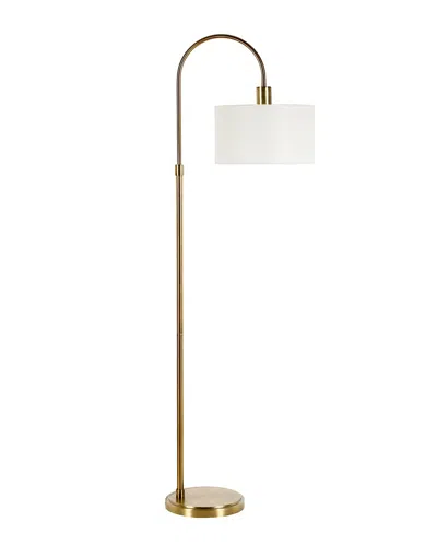 Abraham + Ivy Veronica Brass Finish Arc Floor Lamp In Gold