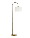 Abraham + Ivy Veronica Brass Finish Arc Floor Lamp In Gold
