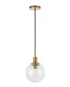 Abraham + Ivy Walker Brass & Seeded Glass Pendant In Brass