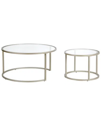 ABRAHAM + IVY ABRAHAM + IVY WATSON SATIN NICKEL NESTING COFFEE TABLE SET