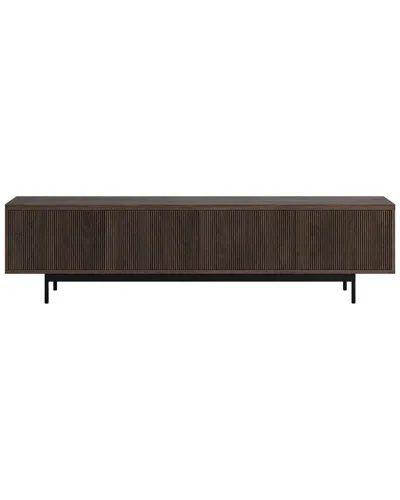 Abraham + Ivy Whitman Rectangular Fluted Tv Stand For Tvs Up To 85 In Brown