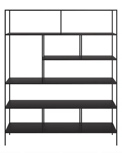 Abraham + Ivy Whitmore 72in Rectangular Bookcase In Black