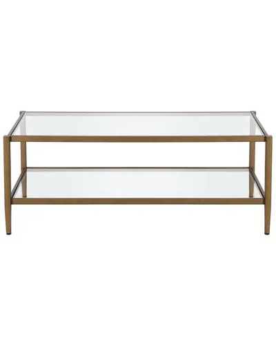 Abraham + Ivy Wilda Antique Coffee Table In Gold