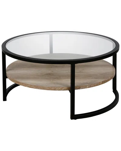 Abraham + Ivy Winston Round Coffee Table In Black