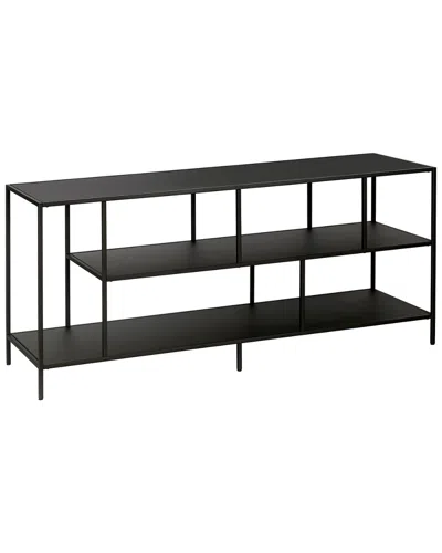 Abraham + Ivy Winthrop Three Shelf Tv Stand In Black