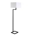 Abraham + Ivy Xavier Blackened Bronze Floor Lamp In Black