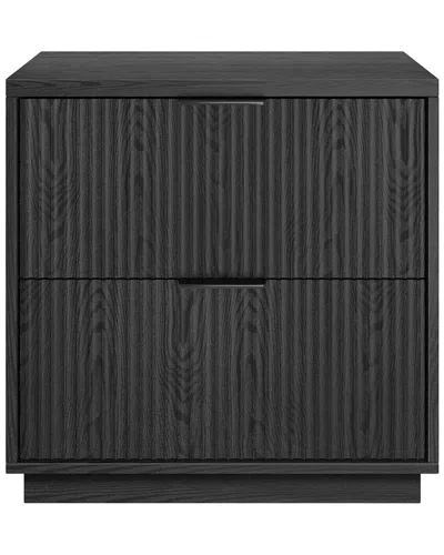 Abraham + Ivy Yarden 24in Rectangular Nightstand In Brown