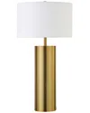 Abraham + Ivy York 29.5 Tall Table Lamp With Fabric Shade In Gold