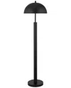 Abraham + Ivy York 58 Tall Floor Lamp With Metal Shade In Black