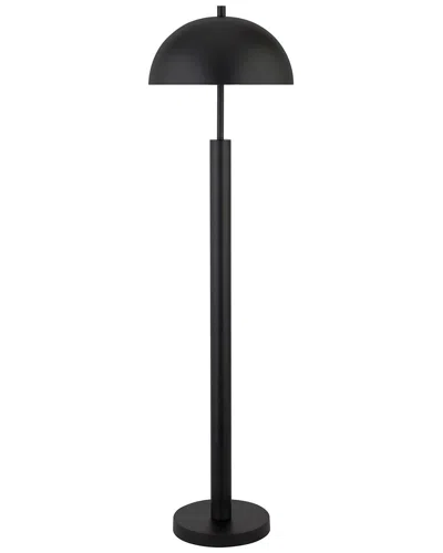Abraham + Ivy York 58 Tall Floor Lamp With Metal Shade In Black
