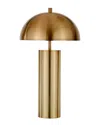 Abraham + Ivy York Brass Finish Table Lamp In Gold